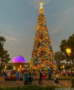 wdw 2019 epcot festival of the holidays tree night 3