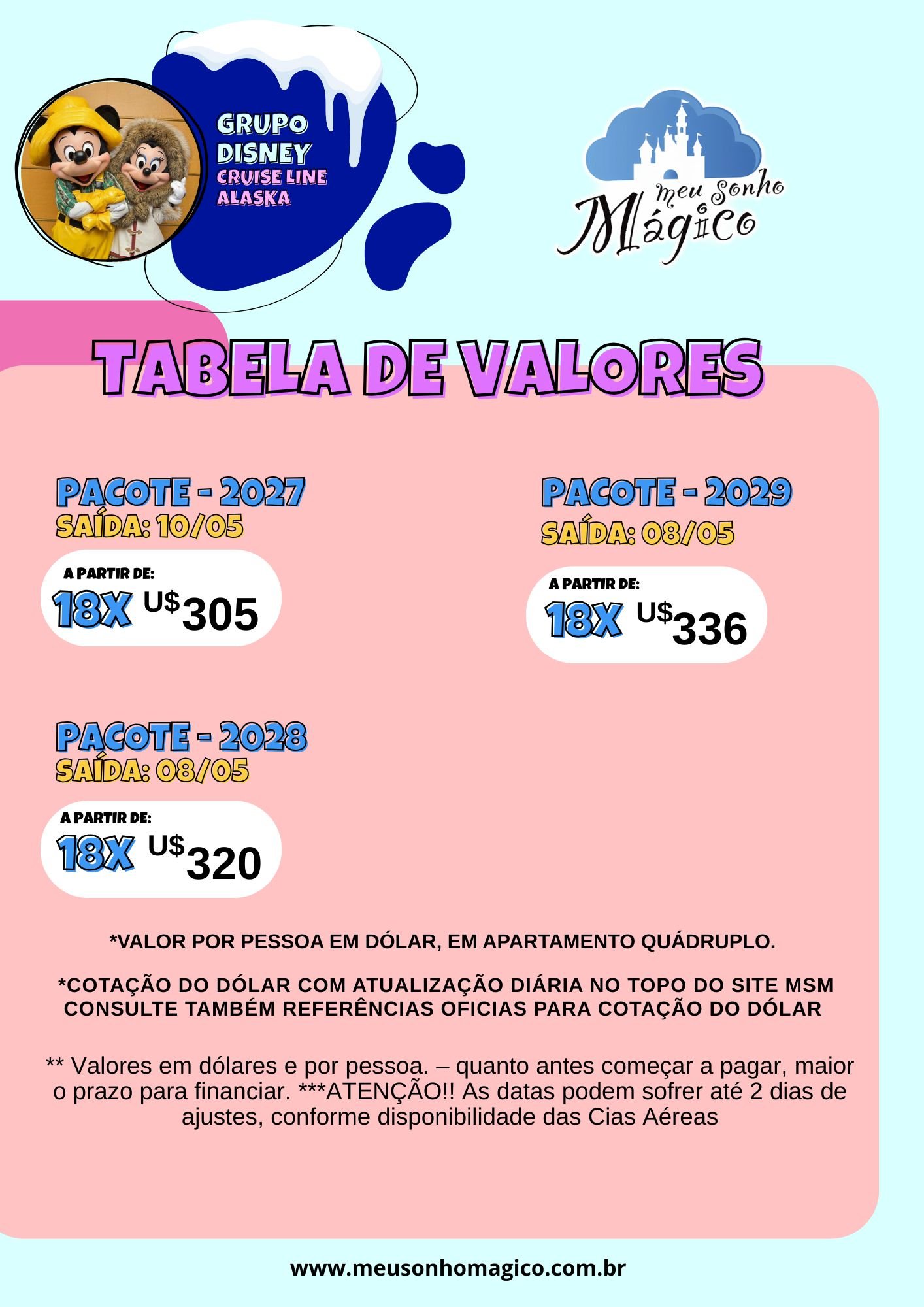 Grupo Cruzeiro Disney Alaska MAIO MOBILE