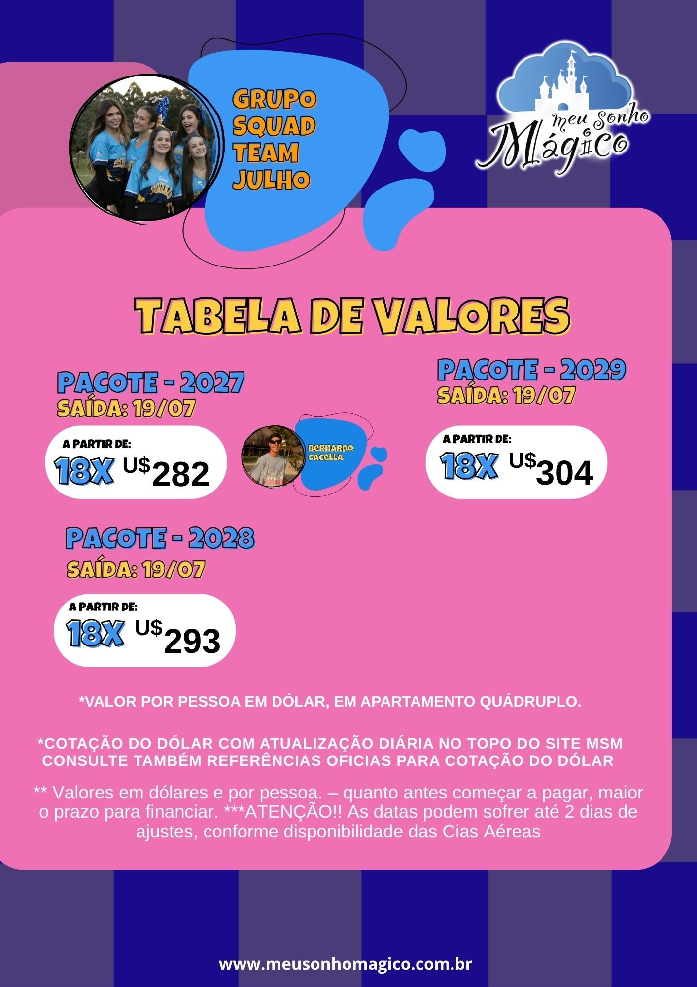 Grupo Orlando Verao Teens Squad JULHO MOBILE